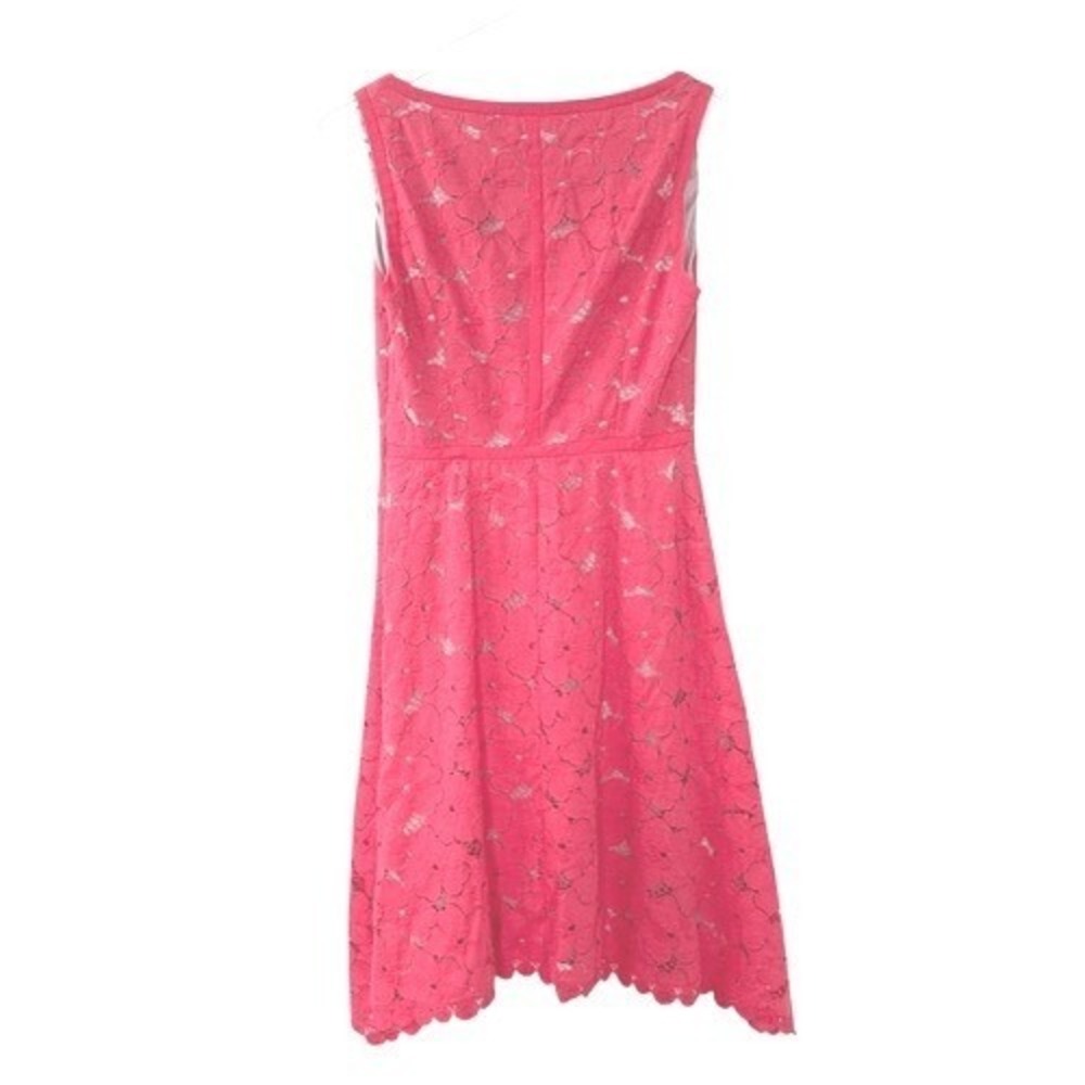 Adrianna Papell Coral Cutout Floral Dress Size 4 - Picture 3 of 9